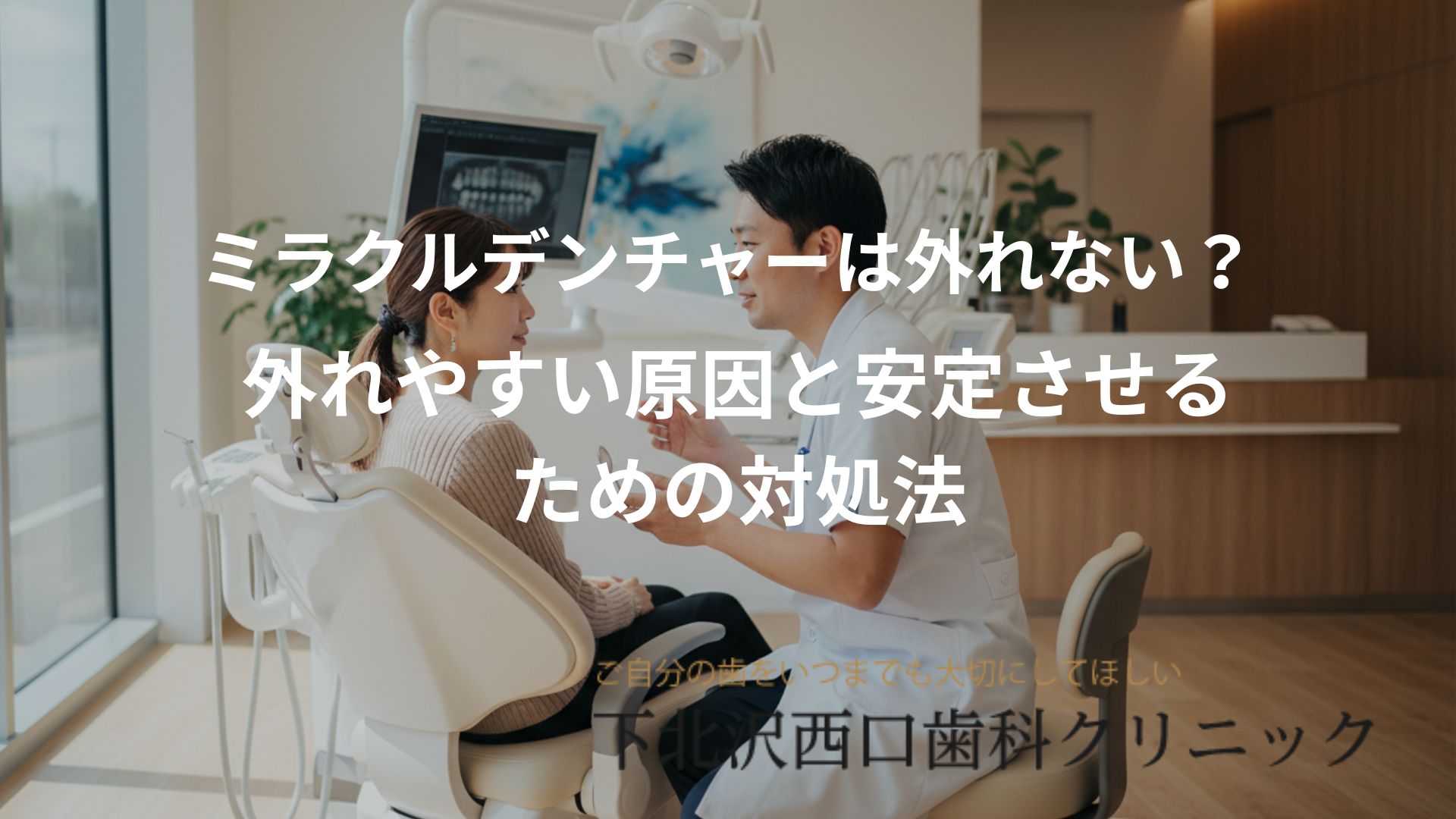 ミラクルデンチャーは外れない？外れやすい原因と安定させるための対処法